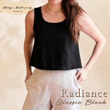 Load image into Gallery viewer, Radiance Crop Top in Classic Black