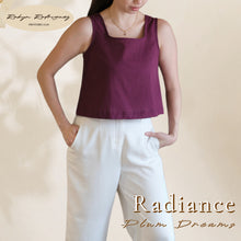 Load image into Gallery viewer, Radiance Crop Top in Plum Dreams