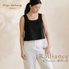 Load image into Gallery viewer, Radiance Crop Top in Classic Black

