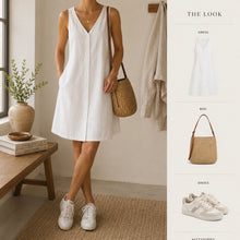 Load image into Gallery viewer, Rêve Dress in Off White—SALE
