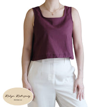 Load image into Gallery viewer, Radiance Crop Top in Plum Dreams
